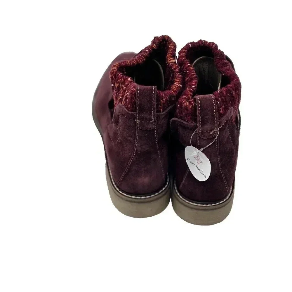 Comfortiva Rawnie mosto red Oiled Cow Suedewomen's size 8 W